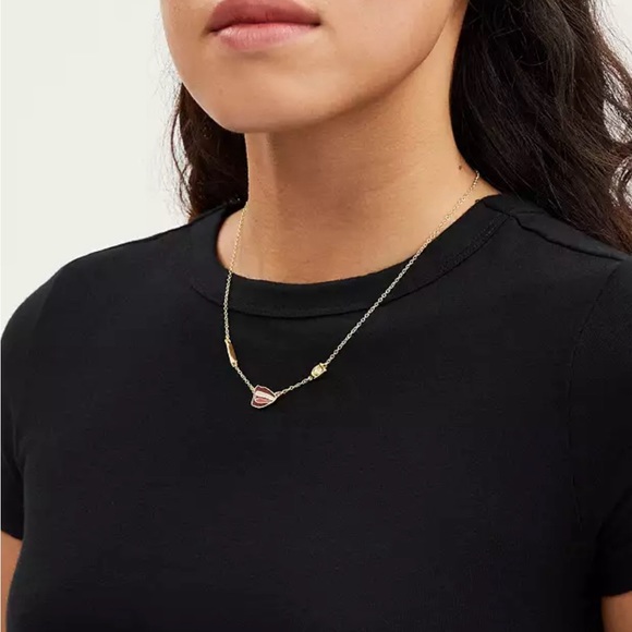 Coach X Tom Wesselmann Lips Pendant Necklace, NWT! - Picture 2 of 3